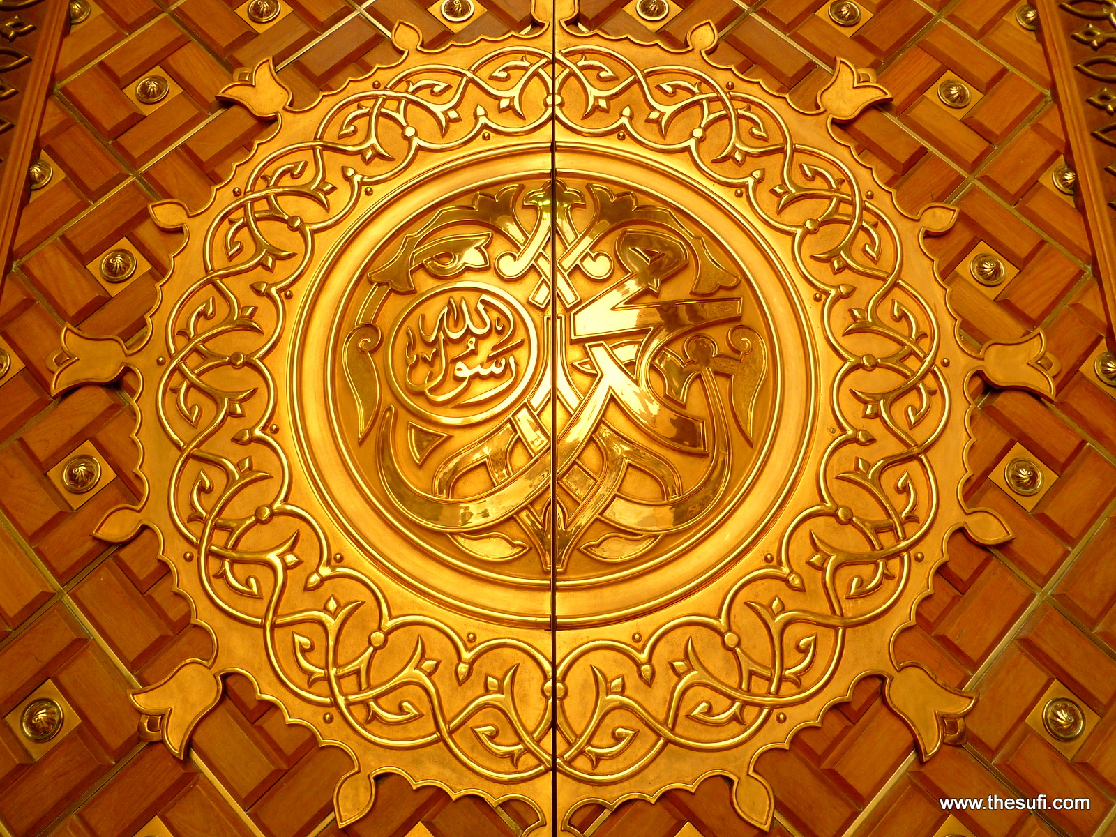 HD Wallpaper: Door of Masjid-e-Nabwi, Madina Munawara 